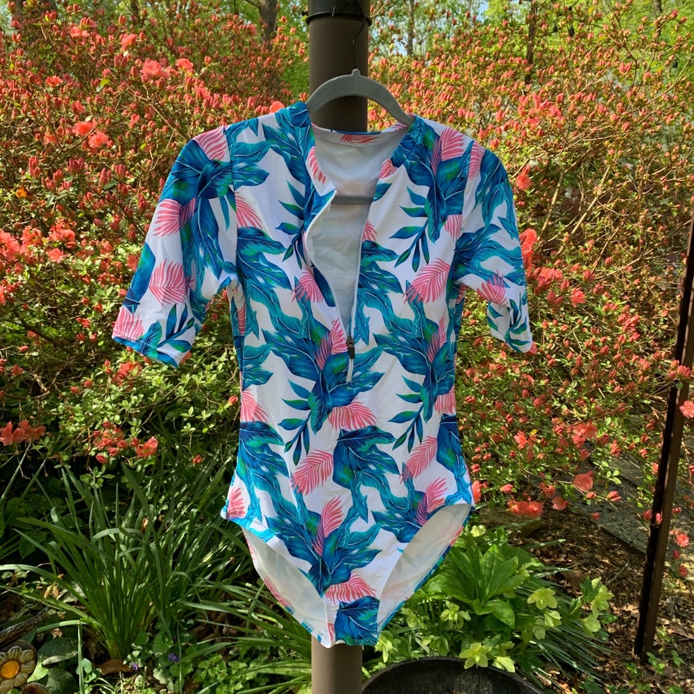 Woman’s one piece bathing suit